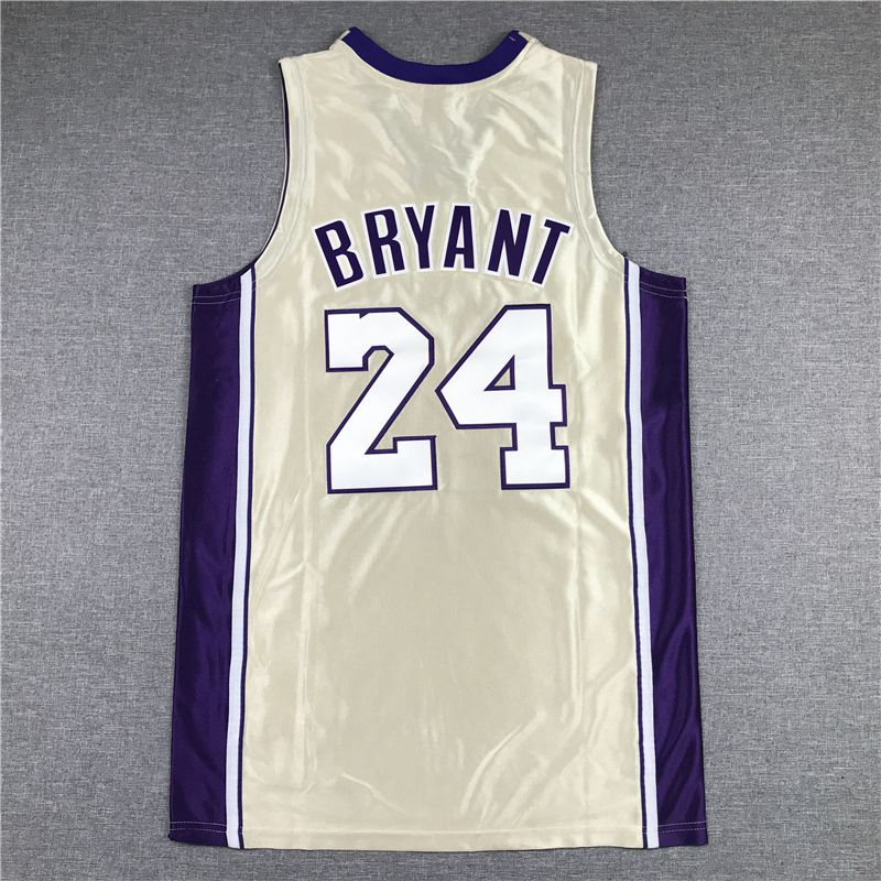 Men Los Angeles Lakers 24 Bryant golden Hall of fame NBA Jersey
